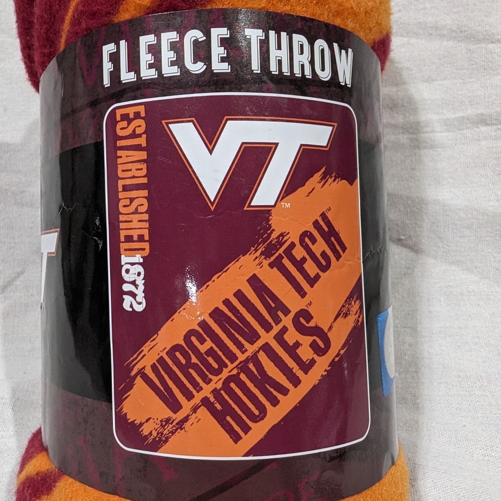 Virginia Tech Fleece Throw - Picture 5 of 7